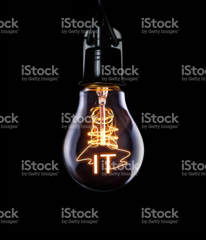 Lightbulb IT Concept